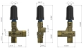 Zawór by-pass PA VB85/160 RV - 160 bar - 80 l/min + pokrętło – zdjęcie 2