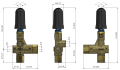 Zawór by-pass PA VB85/160 RV - 160 bar - 80 l/min + pokrętło