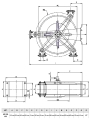 Bęben automatyczny Ramex na wąż - 20 M 1/2" 400 BAR INOX
