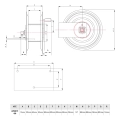 Bęben zwijak ręczny Ramex na wąż - 35 M 1/2" 400 BAR – zdjęcie 3