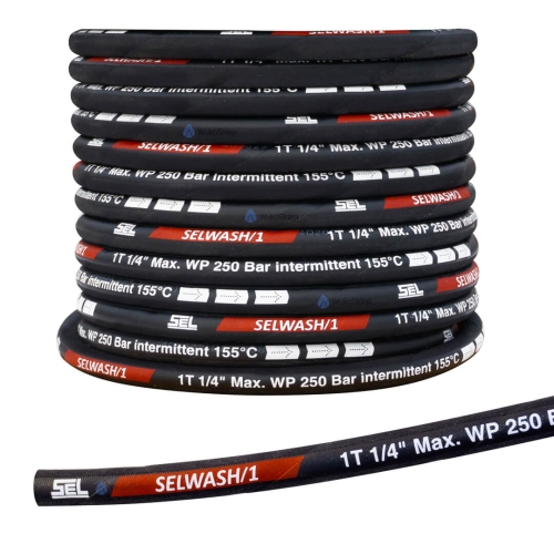Wąż do myjki ciśnieniowej 1/4" DN6 250 BAR Selwash - do zakucia