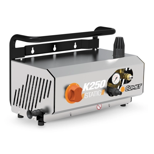 Myjka ciśnieniowa naścienna Comet K 250 Static 15/170 – 170 bar, 15 l/min, 400 V