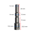 Wtyk szybkozłącze KEW 1/4" M - Kranzle D12 – zdjęcie 2
